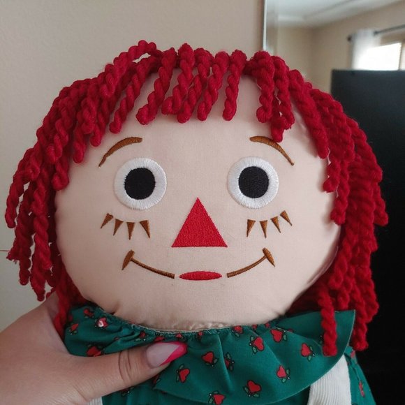 Vintage Raggedy Ann doll By snowden 1998 Christmas color red and green… - Picture 3 of 6